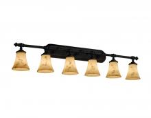 Justice Design Group (Yellow) FAL-8526-20-CROM - Tradition 6-Light Bath Bar