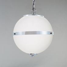 Justice Design Group (Yellow) FSN-8040-OPAL-CROM-LED4-2800 - Imperial 17" LED Hanging Globe