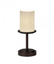 Justice Design Group (Yellow) FSN-8798-10-MROR-MBLK - Dakota 1-Light Table Lamp (Short)