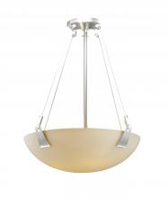 Justice Design Group (Yellow) FSN-9641-35-OPAL-DBRZ - 18" Pendant Bowl w/ Tapered Clips