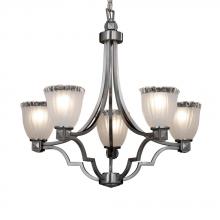 Justice Design Group (Yellow) GLA-8500-26-WTFR-CROM - Argyle 5-Light Chandelier