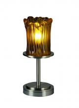 Justice Design Group (Yellow) GLA-8798-16-WHTW-MBLK - Dakota 1-Light Table Lamp (Short)