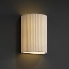 Justice Design Group (Yellow) PNA-1265W-BMBO - Large Cylinder - Open Top & Bottom - Outdoor