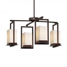 Justice Design Group (Yellow) PNA-7510W-WAVE-DBRZ - Laguna 4-Light LED Outdoor Chandelier