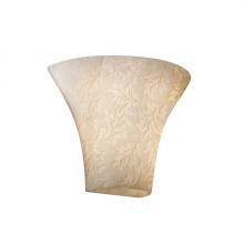 Justice Design Group (Yellow) POR-8811-LEAF - Large Round Flared Wall Sconce
