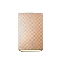 Justice Design Group (Yellow) POR-8856-CHKR - Large Rectangle Wall Sconce