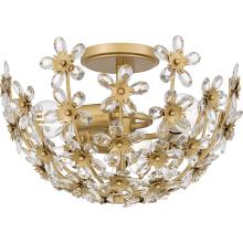  QSF6783SGD - Rosemary 3-Light Soft Gold Semi-Flush Mount