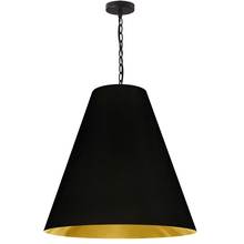  ANA-L-MB-698 - 1LT Anaya Large Pendant,  MB w/ BK/GLD Shade