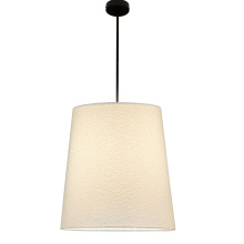 Dainolite Canada DAL-201P-MB - 1 Light Incandescent Matte Black Pendant with Boucle Fabric Shade