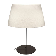 Dainolite Canada DAL-281T-MB - 1 Light Incandescent Matte Black Table Lamp with Boucle Fabric Shade