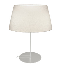 Dainolite Canada DAL-281T-MW - 1 Light Incandescent Matte White Table Lamp with Boucle Fabric Shade