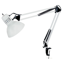  DXL334-X-WH - Clamp-On Task Lamp, Gloss White