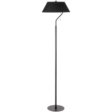 Dainolite Canada GRD-641F-MB-BK - 1 Light Matte Black Floor Lamp with Black Shade