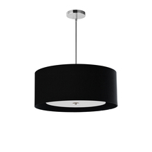  HEL-224P-PC-BW - 4LT Helena Pendant PC, Black w/White Diffuser