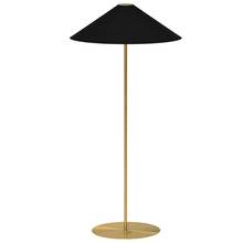  MM241F-AGB-698 - 1LT Tapered Floor Lamp w/ JTone BK-GLD Shade