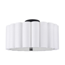Dainolite Canada PCA-163SF-MB-WH - 3LT Flush Mount, MB w/ WH Shade