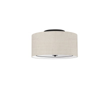 Dainolite Canada POR-163FH-MB-BG - 3LT Incandescent Flush Mount, MB with BG Shade