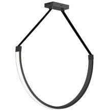  REG-401LEDP-MB - 50W Pendant Matte Black with White Silicone Diffuser