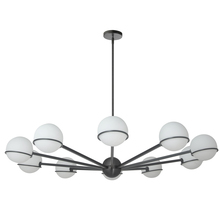 Dainolite Canada SOF-5010C-MB - 10LT Halogen Chandelier, MB with WH Opal Glass