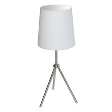 Dainolite Canada OD3T-S-790-SC - 1 Light 3 Leg Drum Table Fixture w/White Shade