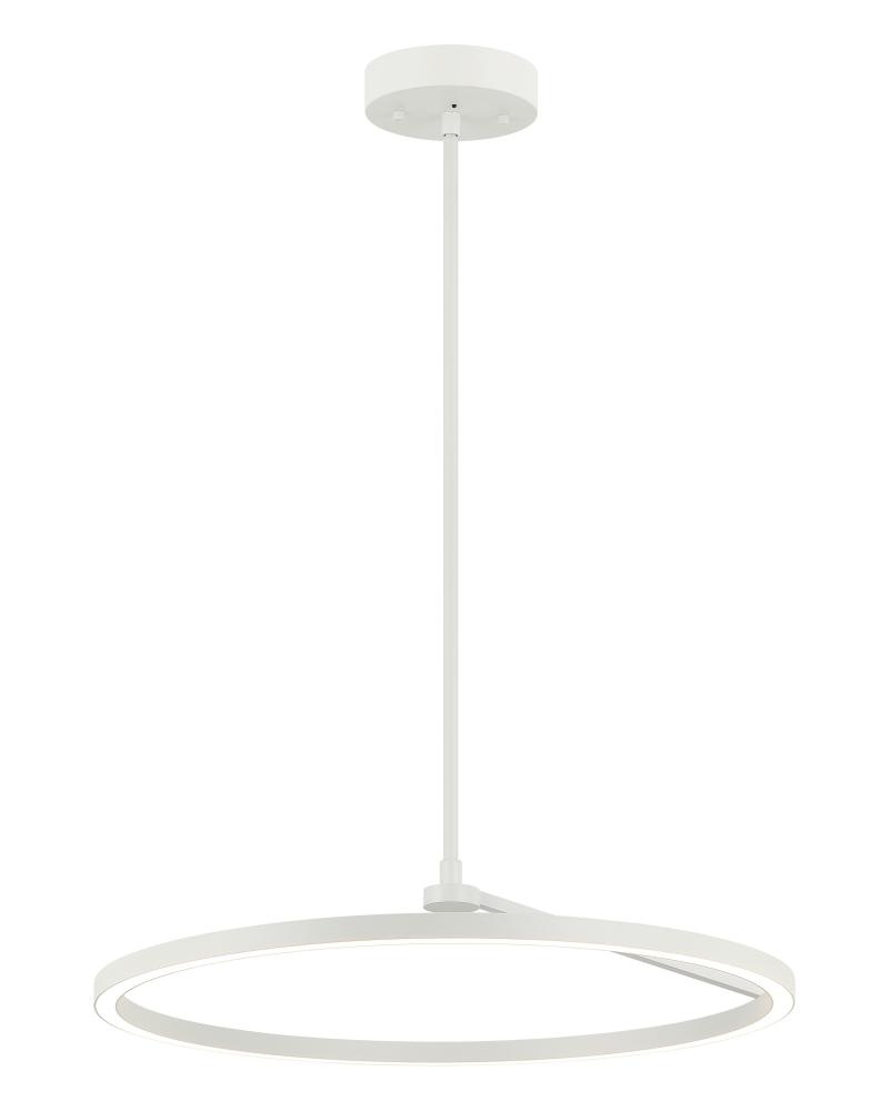 D24" "THE TRUNDLE" WHITE CHANDELIER