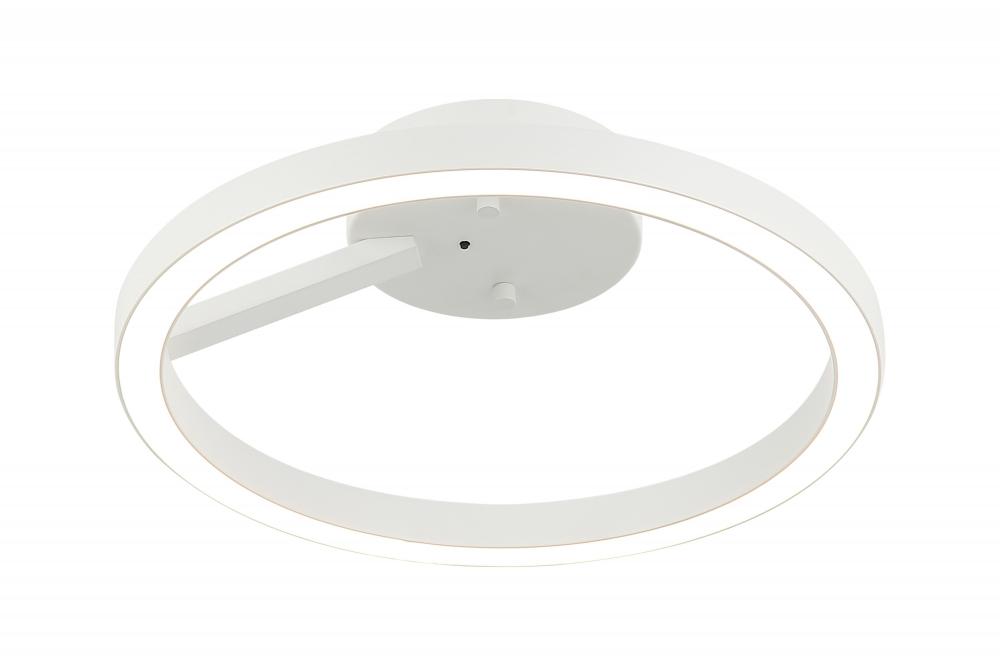 1LT "THE TRUNDLE" D12" WHITE CEILING MOUNT