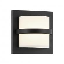  S15807MB - 1 LT 7”W "BRAMPTON" MATTE BLACK WALL SCONCE