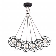 Matteo Lighting C54636RB - Geometry Series Rusty Black Pendant