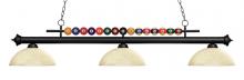 z-Lite 170MB-DGM14 - 3 Light Billiard