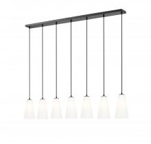  3043P6-7L-MB - 7 Light Linear Chandelier