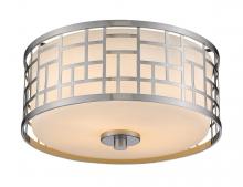  330F12-BN - 2 Light Flush Mount