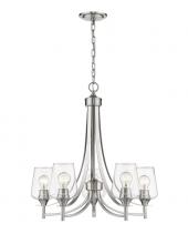  473-5BN - 5 Light Chandelier