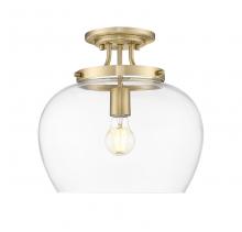z-Lite 473SF13-BBR - 1 Light Semi Flush Mount
