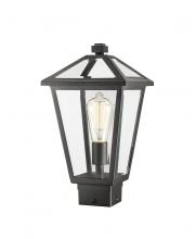  579PHMS-BK - 1 Light Outdoor Post Mount Fixture