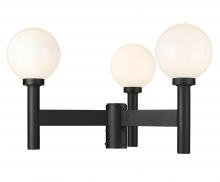  597MP3-BK - 3 Light Outdoor Post Mount Fixture