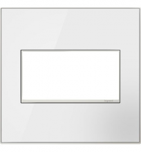 Legrand Canada AWM2GMWW4 - Mirror White-on-White,  2-Gang Wall Plate