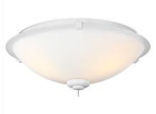 Generation Lighting  MC247RZW - 3 - Light LED Light Kit in Matte White with Matte Opal Glass