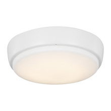 Generation Lighting  MC264RZW - 7" LED Light Kit in Matte White with Frosted Acrylic Shade