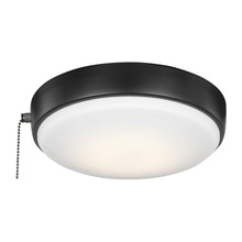 Generation Lighting  MC265BK - 9" LED Light Kit in Matte Black with Frosted Acrylic Shade