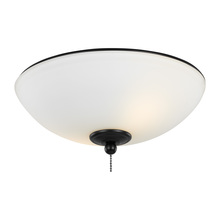 Generation Lighting  MC266BK - 12" LED Light Kit in Matte Black with Matte White Glass