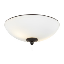 Generation Lighting  MC266OZ - 12" LED Light Kit in Oil Rubbed Bronze with Matte White Glass