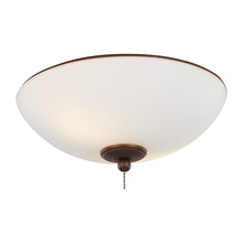 Generation Lighting  MC266RB - 12" LED Light Kit in Roman Bronze with Matte White Glass