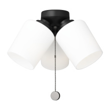 Generation Lighting  MC268MBK - Windom Light Kit in Midnight Black with Opal Etched Glass