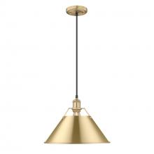  3306-L BCB-BCB - Orwell BCB Large Pendant - 14" in Brushed Champagne Bronze with Brushed Champagne Bronze shade