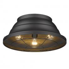 Golden 7316-OFM NB - Bartlett Outdoor Flush Mount in Natural Black