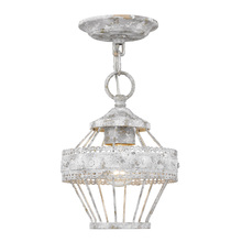  7856-1SF OY - Ferris 1 Light Semi-Flush in Oyster