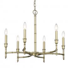  8207-6 WG - Cambay 6 Light Chandelier in White Gold