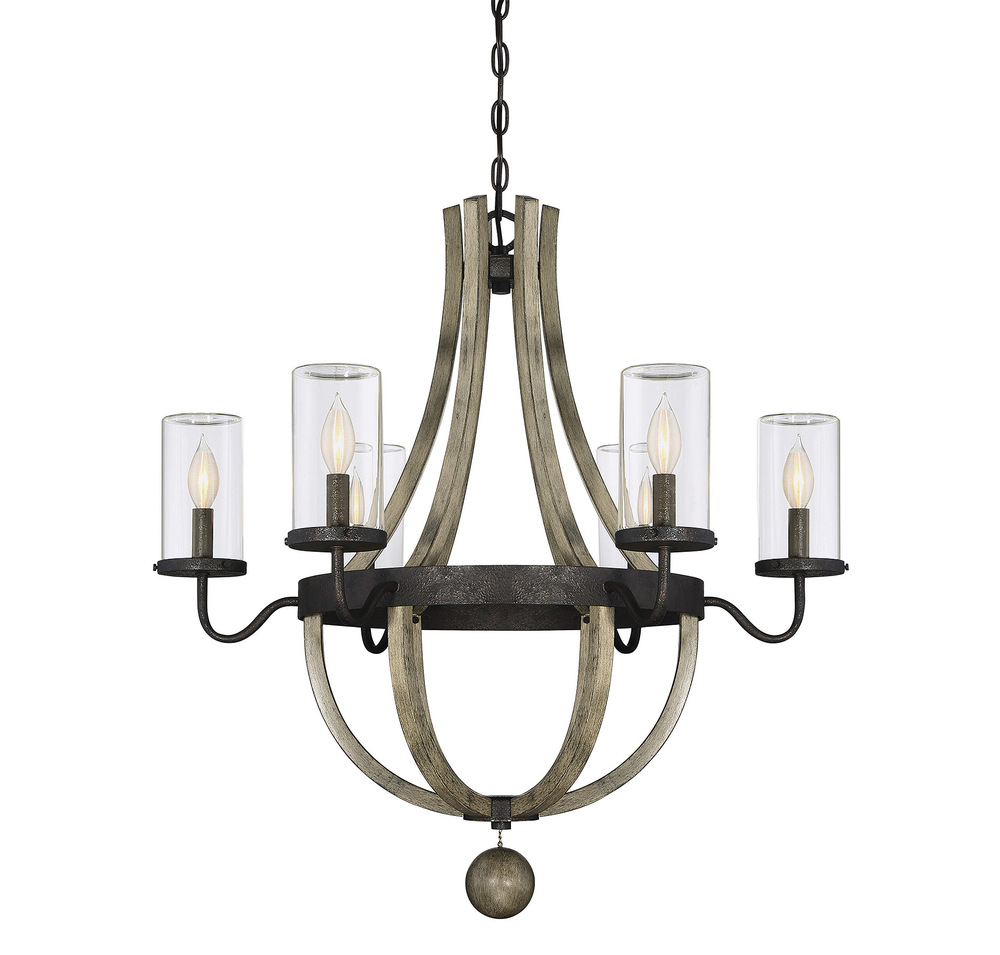 Eden 6-Light Outdoor Chandelier in Weathervane