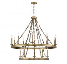 Savoy House Canada 1-4406-15-322 - Seville 15-Light Chandelier in Warm Brass