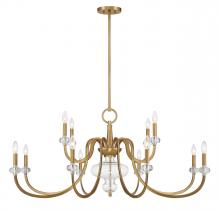 Savoy House Canada 1-5803-12-322 - Bergdorf 12-Light Chandelier in Warm Brass